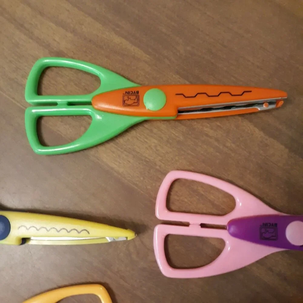 Bycin Craft Paper Shapers Craft Scissors Lot of 7